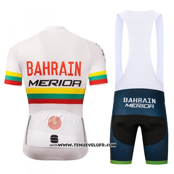 2018 Maillot Ciclismo Bahrain Merida Champion Lituanie Manches Courtes et Cuissard
